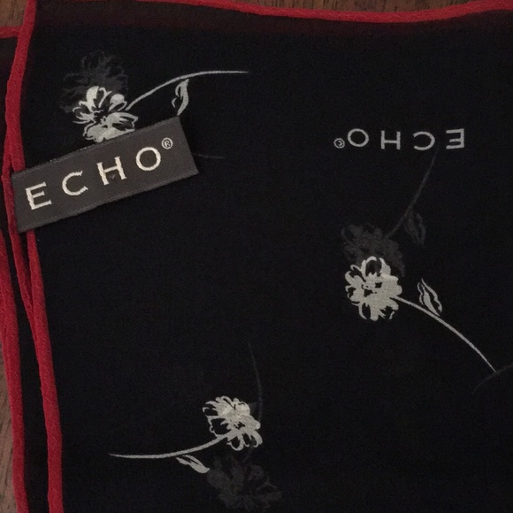 Echo Brand Floral Scarf - Picture 4 of 4